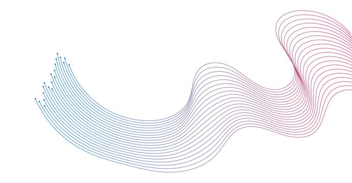 abstract wavy lines background element. Suitable for AI, tech, network, science, digital technology theme