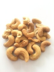 Group of Cashew -nut isolated on white background