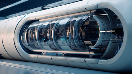 Hyperloop capsule - obrazy, fototapety, plakaty