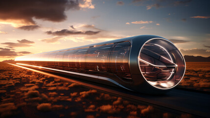 Hyperloop capsule - obrazy, fototapety, plakaty
