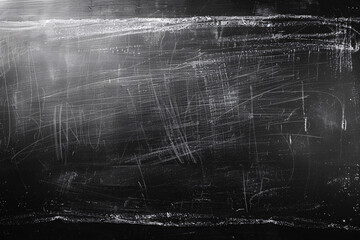 Scratched blackboard texture with white chalk marks