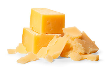 cheese parmesan on transparent background, png file