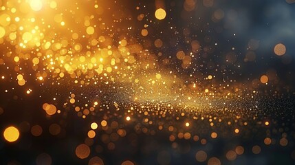 Elegant 3d abstract business background with luxurious gold and black sparkles for presentations - obrazy, fototapety, plakaty