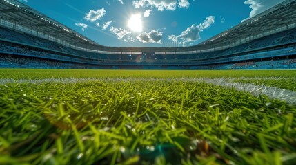 football stadium inside view