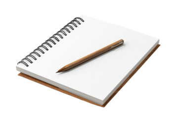 A pen and notebook for writing notes or ideas