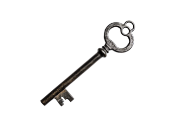 Collection of Rusty Keys and Keychains