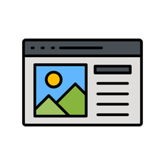 Web Content Vector Icon