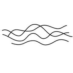 Abstract Wavy Line Curve Vector 