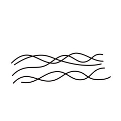 Abstract Wavy Line Curve Vector 