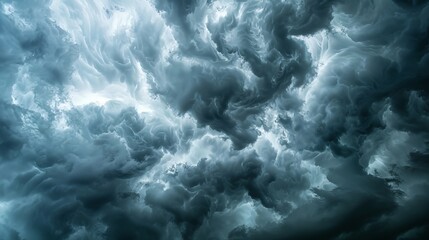 Dramatic Storm Clouds Background in the Stormy Weather