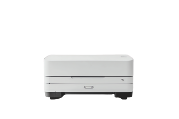 white printer document isolated on tranparent background