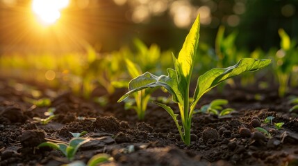 Heat-resistant crops in sustainable agriculture field help in adapting to climate change.