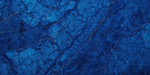 deep blue crack abstract marble background