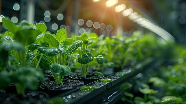 Hydroponic farming displays advanced soil-less agriculture techniques.