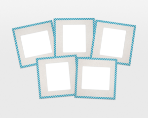Vintage Blank Film Photo Slide Mounts With Alpha