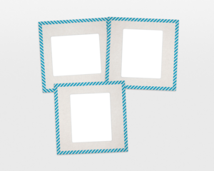 Vintage Blank Film Photo Slide Mounts With Alpha
