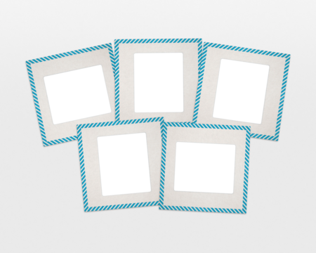 Vintage Blank Film Photo Slide Mounts With Alpha