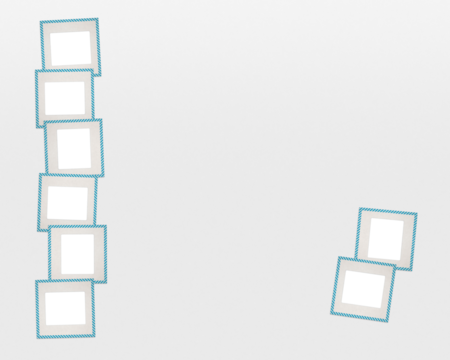 Vintage Blank Film Photo Slide Mounts With Alpha