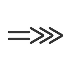 Black arrow pointer cursor, Arrow silhouette icon, Vector element isolated on white.