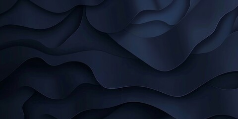 Modern abstract gradient dark navy blue banner background - obrazy, fototapety, plakaty