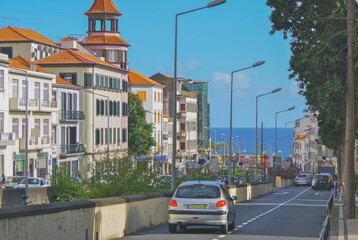 Funchal, Madeira, Portugese island in the Atlantic Ocean and popular nature landscape scenery...