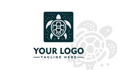 Turtle vector logo design Vintage Turtle logo vector for Business Identity