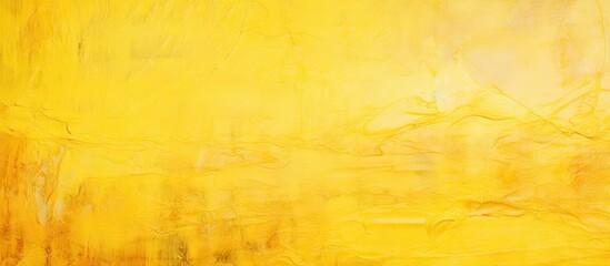 Vibrant Abstract Painting in Warm Yellow and Brown Tones with Artistic Brush Strokes
