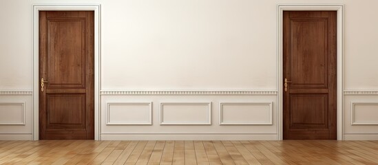 Mystical Room with Vintage Doors and Rustic Wooden Floor