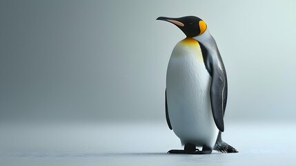 Fototapeta premium a cinematic and Dramatic portrait image for penguin