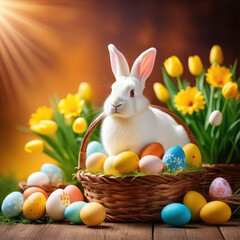 East card easter bunny Generated by AI