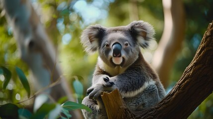 a cinematic and Dramatic portrait image for koala bear