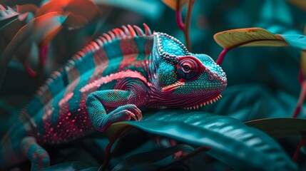 a cinematic and Dramatic portrait image for Chameleon
