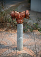old fire hydrant in street