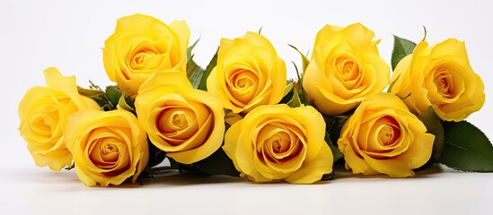 Vibrant Yellow Roses Bouquet - Stunning Floral Arrangement for Weddings and Events