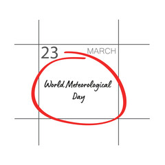 World Meteorological Day. March 23.