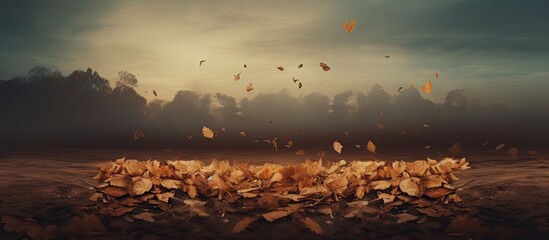 Vibrant Leaves in Motion: Nature's Delightful Dance in the Wind