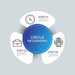 Presentation Business circle infographic template