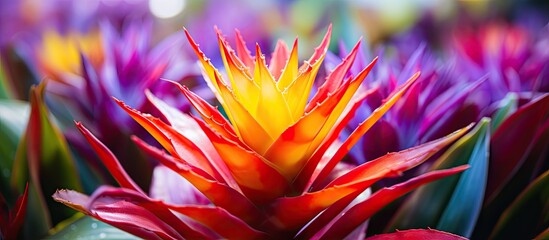 Vibrant Multicolored Blossom: A Kaleidoscope of Colors in a Botanical Delight
