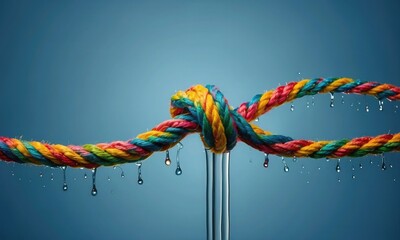 colorful rope knot