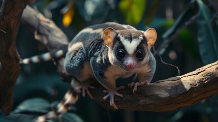 a cinematic and Dramatic portrait image for sugar glider