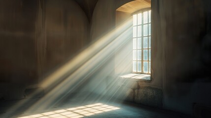 Obraz premium light going through a church window