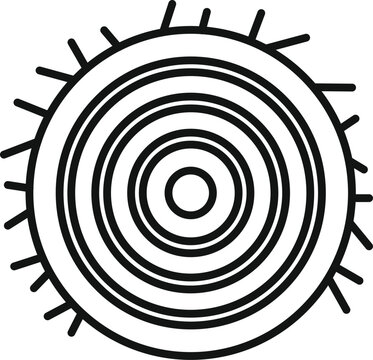 recommend clip art: Natural bale hay roll icon outline vector. Dried harvest farm. Nature food field