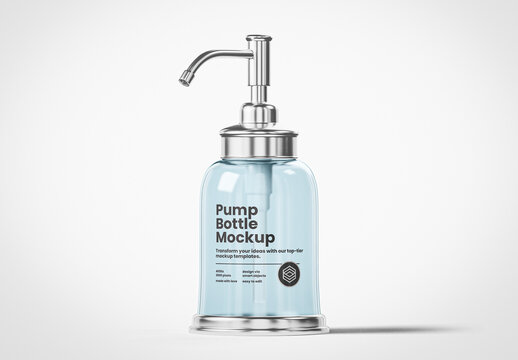 Dispenser Pump Bottle Mockup