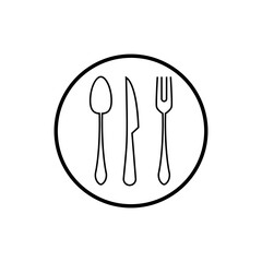 Cutlery icon design template