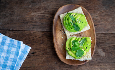 avocado on a board