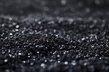 background of black volcanic sand - obrazy, fototapety, plakaty