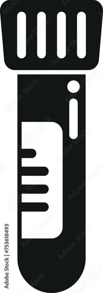 Poster lab test tube icon simple vector. science tube dna. molecule experiment element