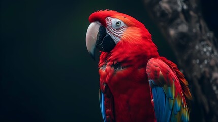 a cinematic and Dramatic portrait image for Parrot
