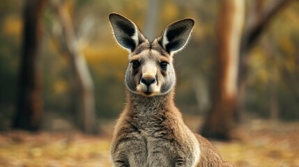 Fototapeta premium a cinematic and Dramatic portrait image for kangaroo