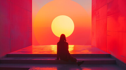 Surreal Synthetism-Inspired Album cover